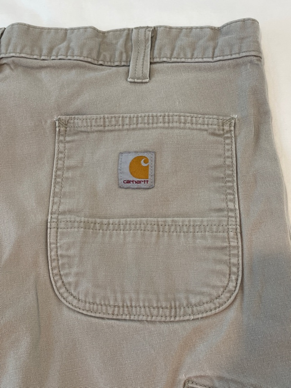Carhartt | Relaxed Fit Twill Cargo Style Tan Khaki Work Pants Sz 38